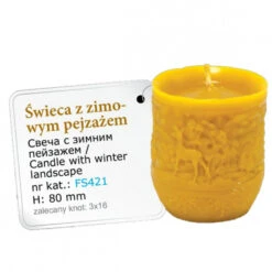 Moule à Bougie Avec Paysage D'Hiver