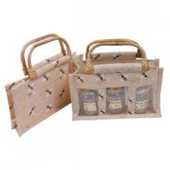 Panier Toile Jute 3x250 Gr Abeilles