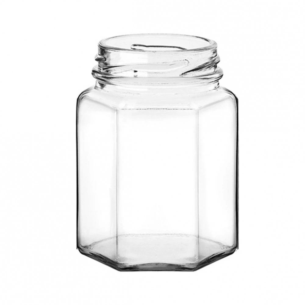 Pots Verre Hexagonal 106Ml 125G (x72) 1 Pots Verre Hexagonal 106Ml 125G (x72)