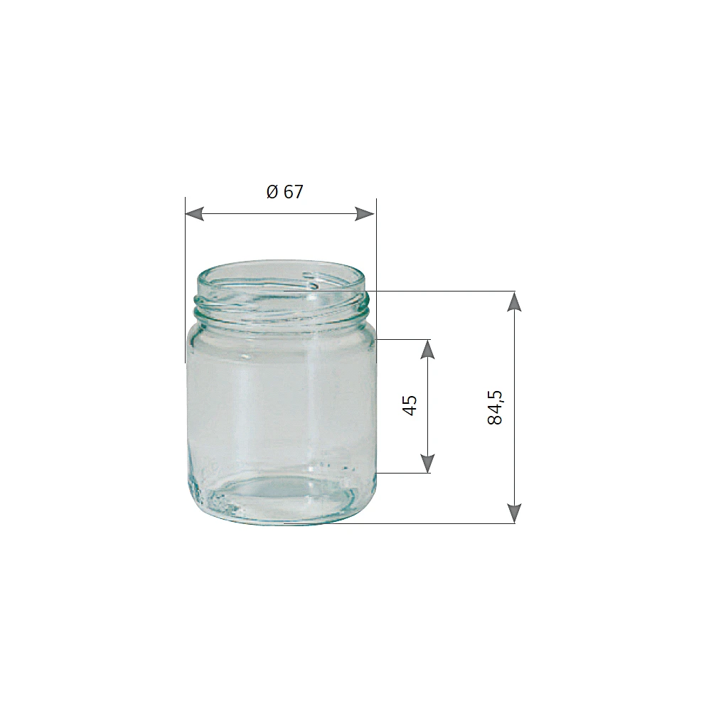 Pots Verre Standard 228Ml 250G (x24) 1 Pots Verre Standard 228Ml 250G (x24)